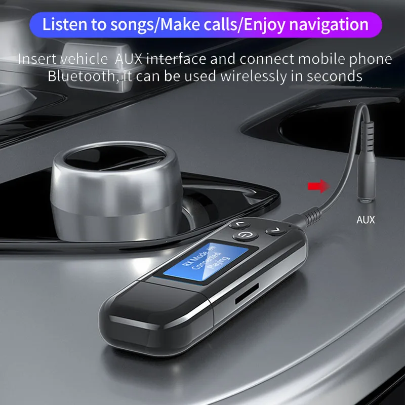 Bluetooth 5 0 Receiver Transmitter 3 5mm Aux Audio Wireless USB Adapter for Headphones Speaker with Mic Bluetooth 5 0 Receptor