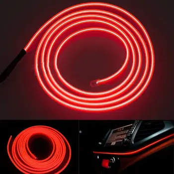 

Atmosphere Light Wire Car Lamp 200cm LED Interior Accessories Cold Red