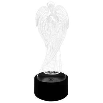 

Angel 3D Small Night Light Press Colorful Gifts 3D Small Kids Lamp Mesa 3D Light Fixtures CNIM Hot