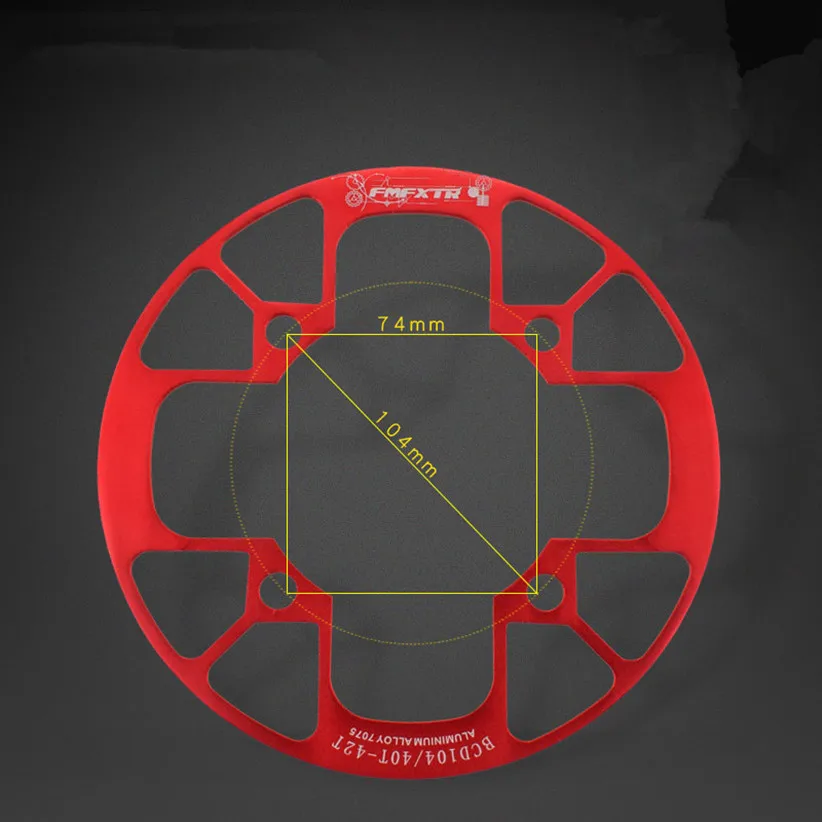 MTB горный велосипед 104BCD защита Шатунов пластина положительная цепное колесо отрицательная Шестерня Защитная крышка алюминиевый один диск