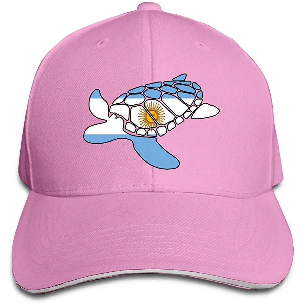 Мужская Женская Бейсболка с флагом Аргентины и морской черепахой