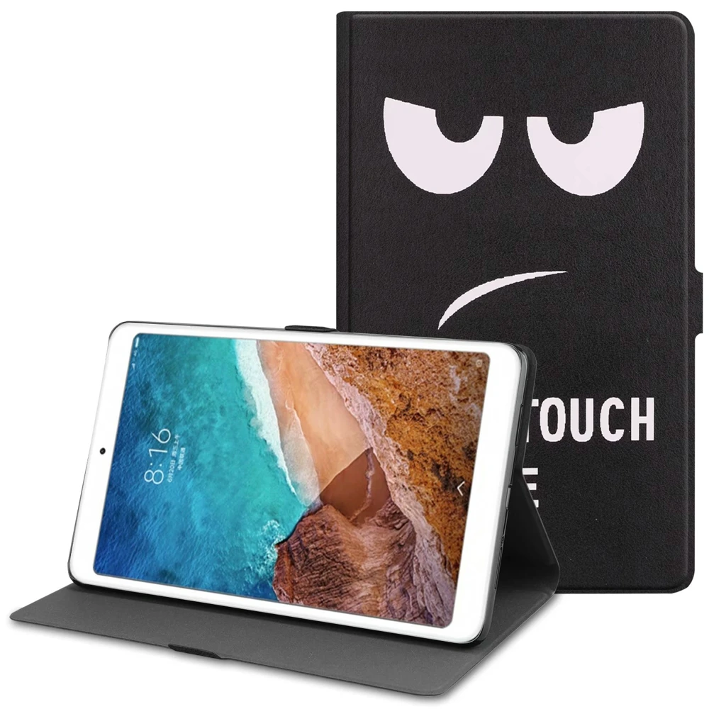 10 шт./лот Folio Stand Auto Sleep красочные печатные из искусственной кожи чехол для Xiaomi Mi Pad 4 10 Plus 10,1 Tablet Funda Coque