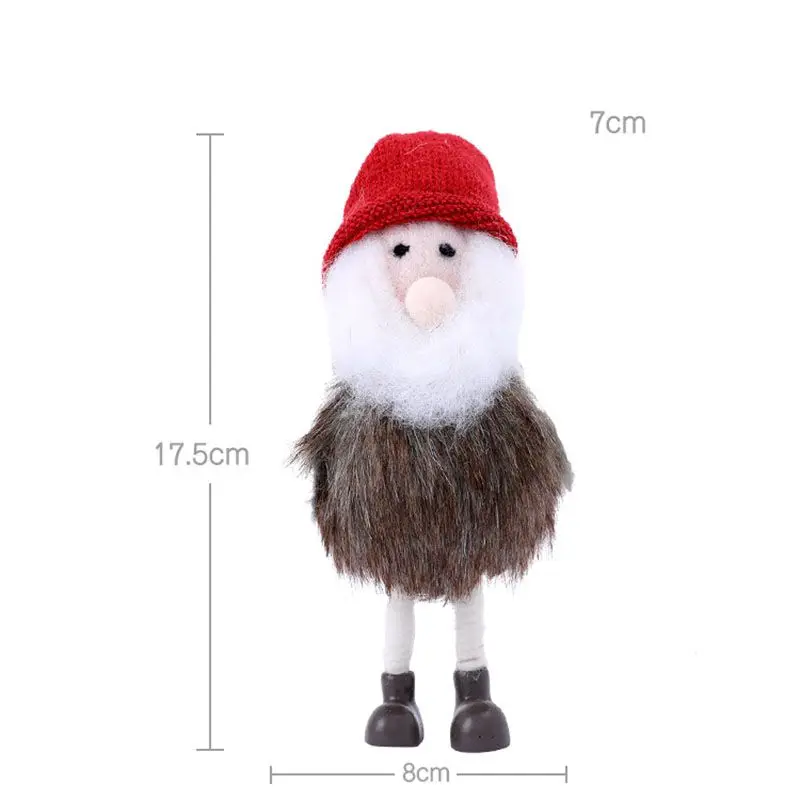 

Plush Snowman Doll Stuffed Snowman Figurine Christmas Table Decorations Gifts Toy For Kids