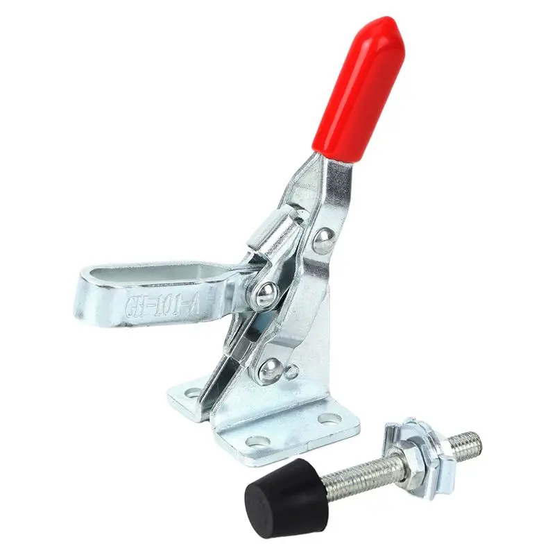 2x 101A 50Kg 110Lbs Grasshoppers Vertical Fast Clip Right Toggle Clamp Silver