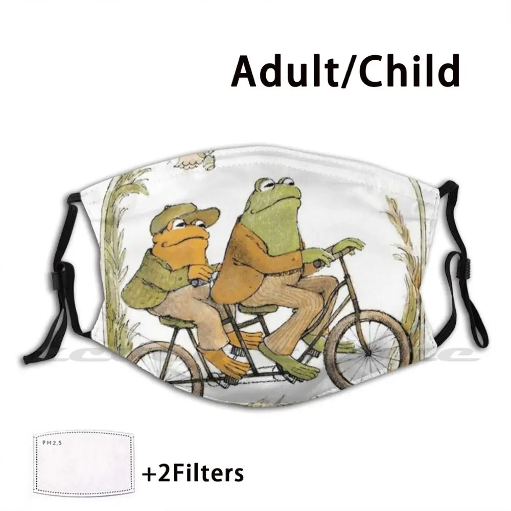 

Многоразовая маска лягушка и Жаба, тканевый фильтр с принтом, моющаяся лягушка и жаба, лягушка и жаба, велосипедная лягушка и жаба для верховой езды