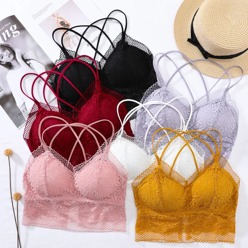 Женский кружевной бюстгальтер CHRLEISURE Облегающая майка с эффектом омолаживания на