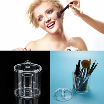 

Transparent Makeup Cosmetic Storage Box Case Holder Brush Pen Organizer