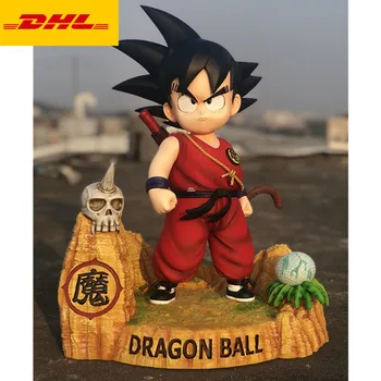 

18" Dragon Ball Statue Saiyan Son Goku Bust 1/3 Scale Full-Length Portrait Original Version GK Action Figure Toy BOX 45CM X930