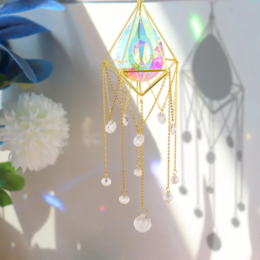 Suncatchers Crystal Pendant Sun Catcher Sun Catchers Window Ornament Light Catcher Rainbow Chaser Window Hanging Wind Chimes Home Garden Decoration