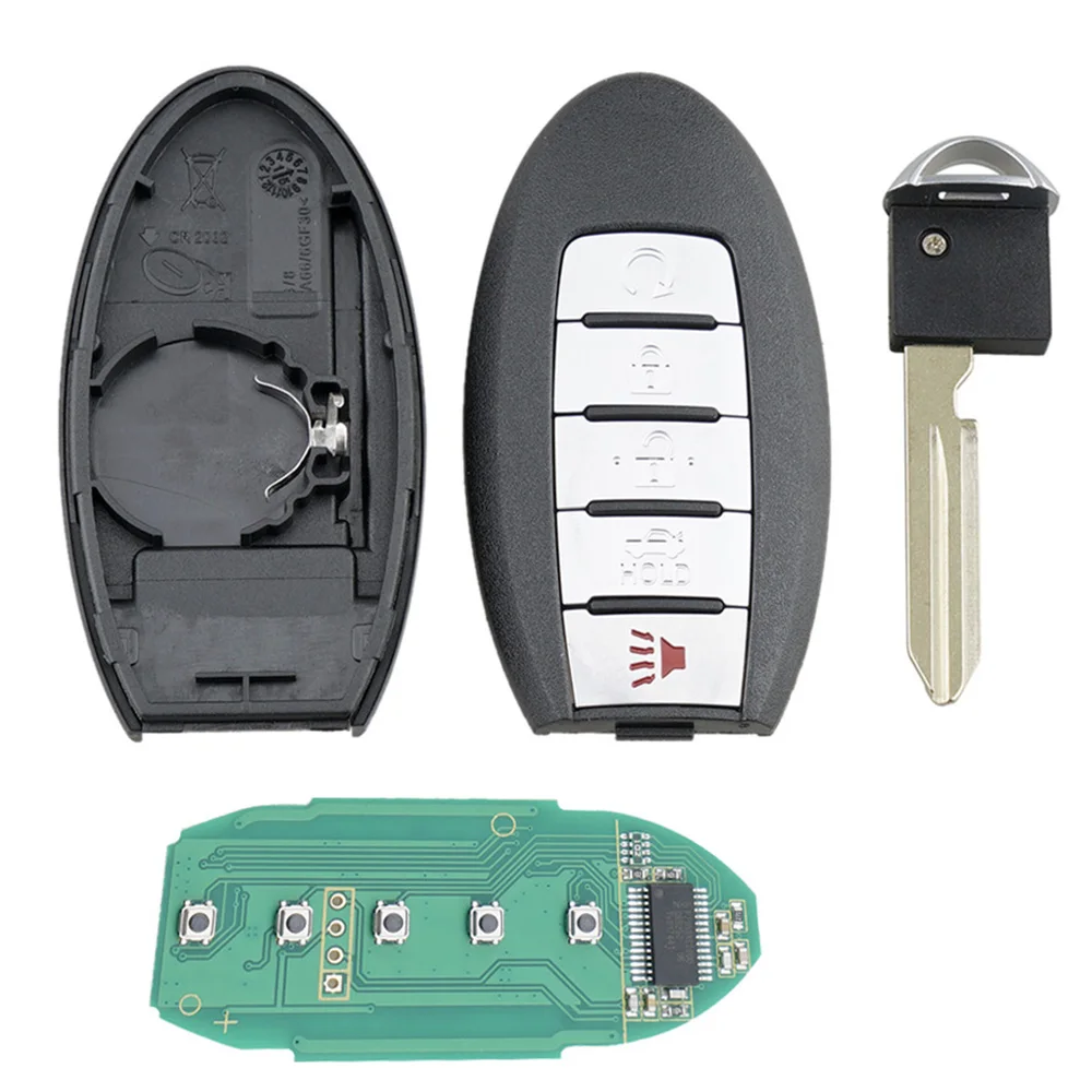 5 кнопок 433 Мгц дистанционный ключ автомобиля Замена для Nissan KR5S180144014