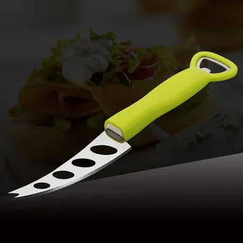 

Cook as Stainless Steel Cheese Knife Double Cheeses Cutter Cream Scraper with Bottle Opener Butter Knife