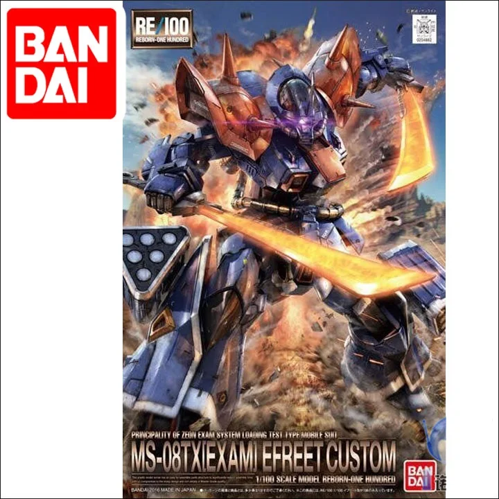 Japaness Bandai RE 1/100 Гандам EFREET пользовательские серии MS-08TX [экзамены] Unchained мобильный костюм детские игрушки BANDAI