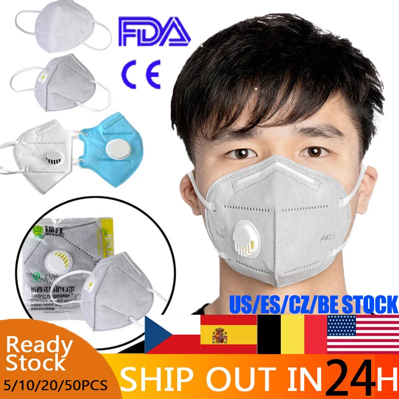 

Anti Pollution N95/PM2.5 Mask Dust Respirator Washable Reusable Masks Unisex Mouth Muffle Allergy/Asthma/Travel/ Cycling FFP2