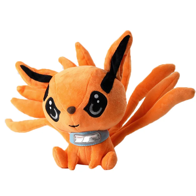 25CM Naruto Shippuden Plush Toy Kurama Kyuubi Nine Tales Fox Stuffed Animals Cartoon Soft Stuffed Doll 1