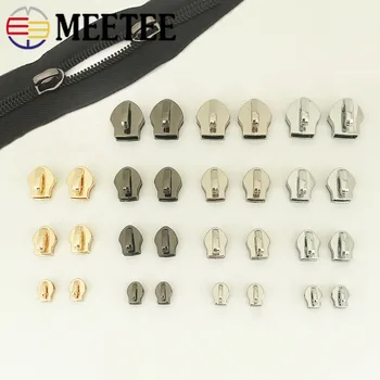 

50pcs Zipper Sliders for 3# 5# 8# 10# Nylon Zippers Down Jacket Pocket Zip Head Bag Zips Repair Kits DIY Sewing Accessories