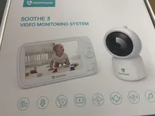 HeimVision-Monitor de bebé HMB33MQ, pantalla LCD de 5 pulgadas, 1080P, visión nocturna, 360 °, PTZ, mando a distancia, Audio de 2 vías, VOX, grabación de cuna, soporte para tarjeta SD