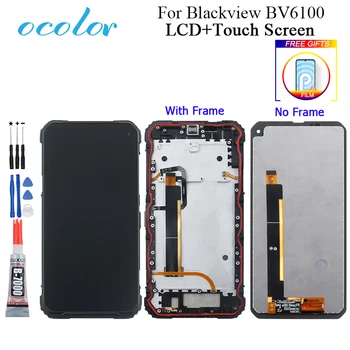 

ocolor For Blackview Bv6100 LCD Display And Touch Screen 6.88'' For Blackview Bv6100 Phone With Frame + Tools And Glue + Film