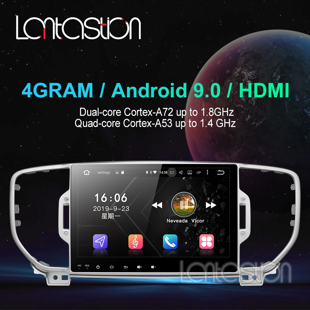 4G Автомобильный радио мультимедиа dvd-плеер Android 9 0 навигация для KIA Sportage 2011-2015