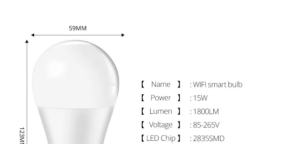 Светодиодный смарт-лампочка WiFi светильник для кухни и спальни с регулируемой яркостью умная лампа совместима с Alexa Google Home светодиодный Bluetooth APP RGB волшебная лампа