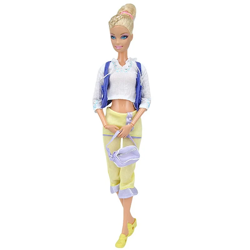 Один комплект одежды для куклы для принцессы Барби 1/6 модные наряды крутая зимняя одежда супер модельное пальто аксессуары для куклы подарок для девочки - Цвет: set A   no doll