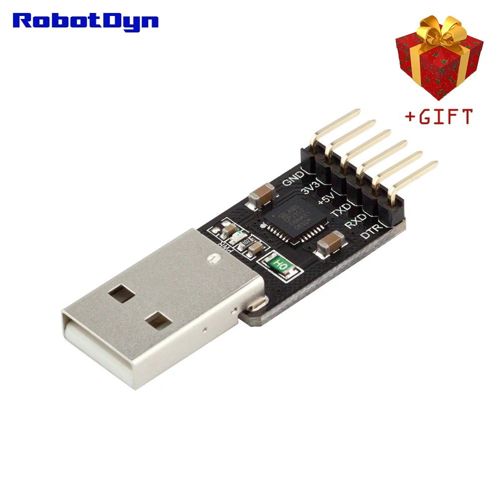 USB-TTL UART серийный адаптер CP2102, 5 V/3,3 V, USB-A