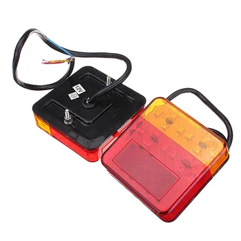 

2 pieces 16 LED headlights taillights truck tractor trailer cart