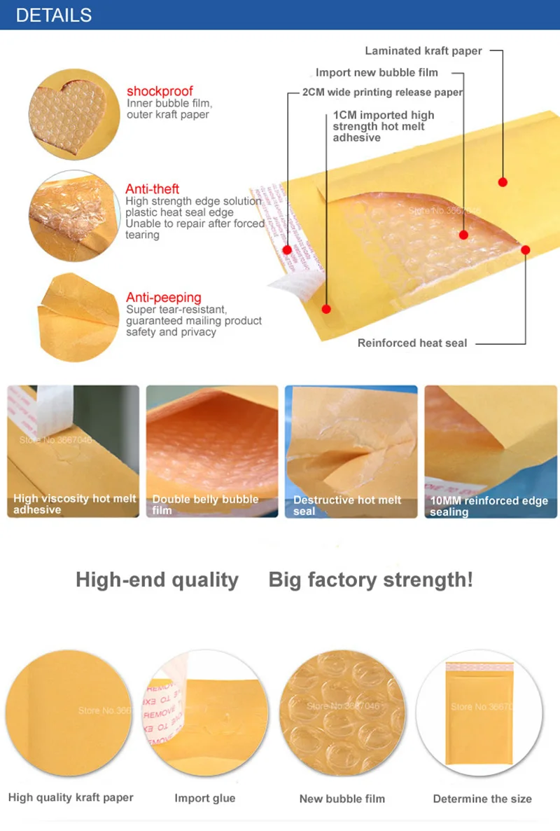 Крафт-бумага, Пузырьковые конверты, пакеты для почтовых отправлений, мягкий конверт для доставки, пузырьковый почтовый пакет, Прямая поставка, использование для менструальных подушечек