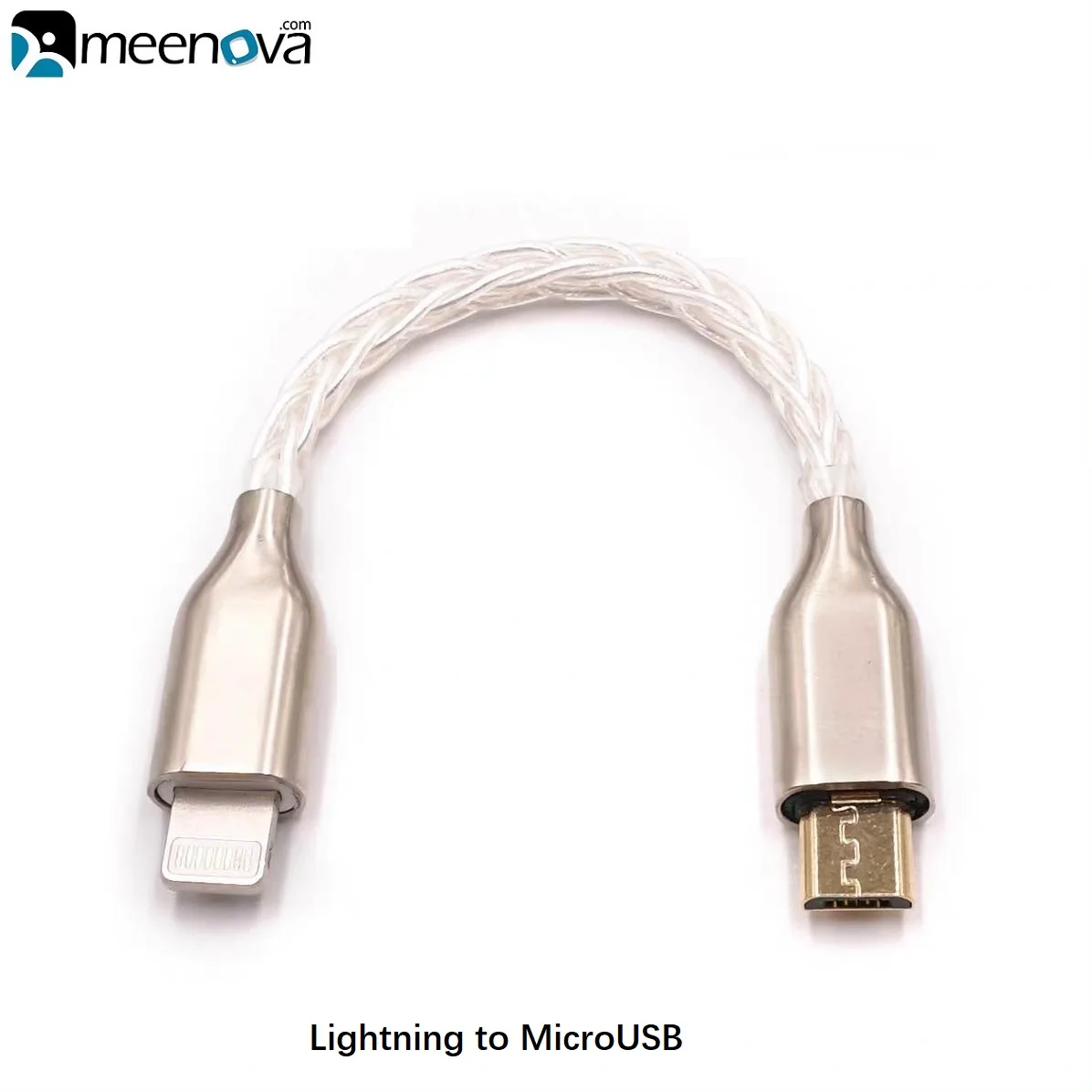 

Кабель Lightning/MicroUSB из чистого серебра, кабель DAC OTG, 8-жильный однокристальный медный для iPhone 12 11 Pro Max SE, миксер ROLAND GO