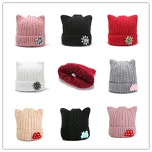 Детская зимняя шапка, мужская повседневная шапка, зимняя шапка с ушками, теплая зимняя шапка, шапка в стиле хип-хоп