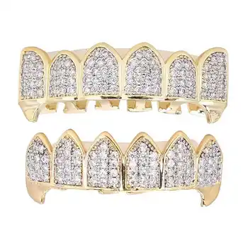 

teeth environmentally friendly electroplating made of brass tooth cover Easy to adapt to your tooth for Halloween or other