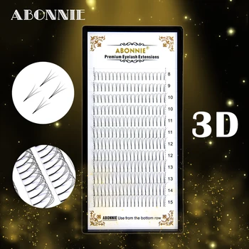 

Abonnie Premade Fans Volume Lashes 12 lines 3d/4d/5d/6d Individual Natural Lash Extension Heat Bonded Pre Made Eyelash extension