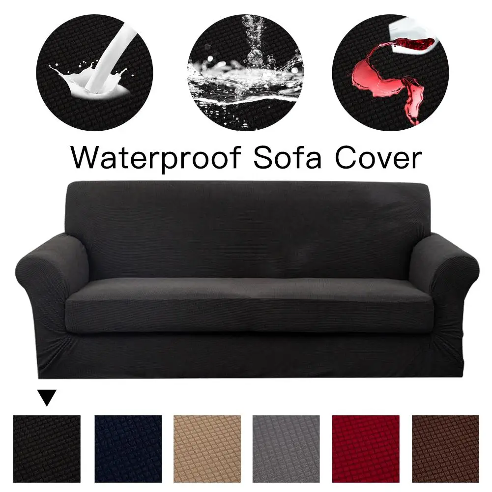 

Premium Waterproof Elastic Sofa Cover Cotton All-inclusive Stretch Slipcover Couch Cover Sofa Towel Sofa Cover For Living Room