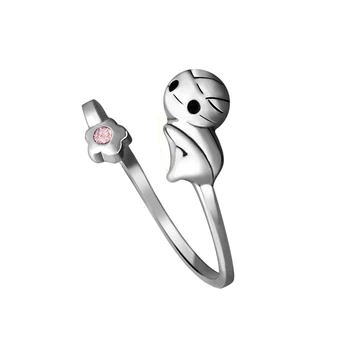 

Anime Miira No Kaikata How To Keep A Mummy Mii kun 925 Silver Finger Ring Adjustable Zirconium Drill Rings Cosplay Props Gifts