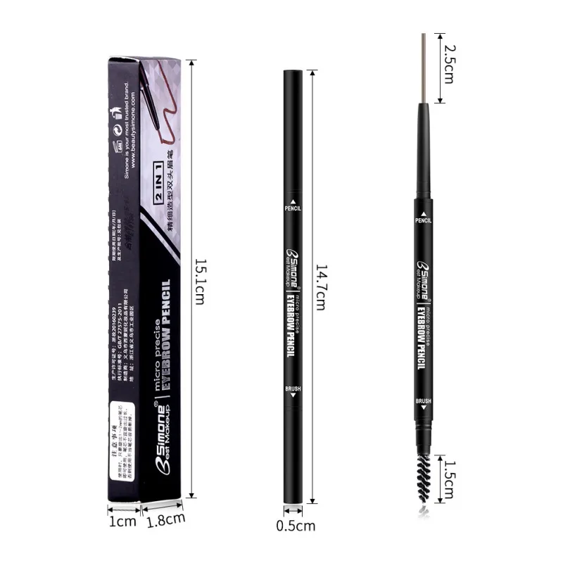 Двухсторонний карандаш для бровей водостойкий стойкий Гладкий легко ...