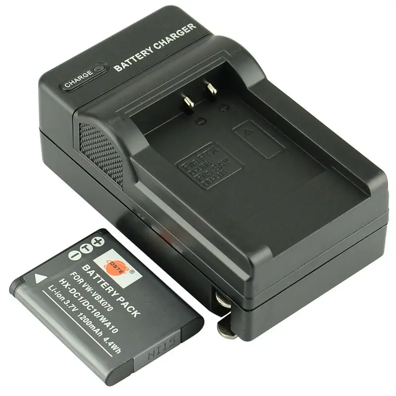 3 шт. 1200 мАч 3,7 V VW-VBX070 D-Li88 VBX070 HX-DC1 DC10 WA10 DSTE Камера Батарея Зарядное устройство для цифрового фотоаппарата Panasonic HX-DC1 DC2 DC10 DC15 WA10