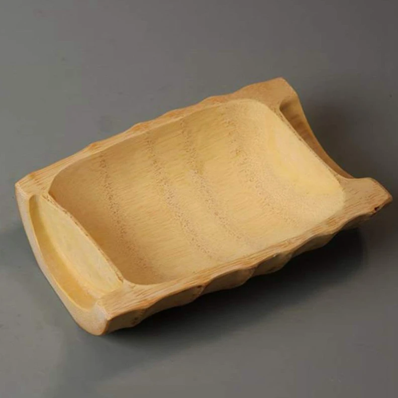 Bamboo Root Carving Fruit Plate Fruit Bowl Creative Snack Dish Living Room Home Dried Fruit Plate Coffee Table Wedding Candy B