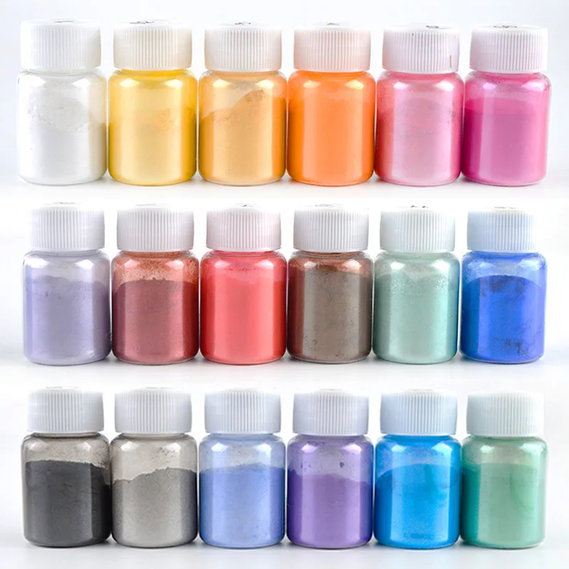 10g/bottle Handmade Pearl Mica Powder for DIY Epoxy molds making Pearl Powder Pigment Silicone molds filler 10g/bottle Handmade Pearl Mica Powder for DIY Epoxy molds making Pearl Powder Pigment Silicone molds filler