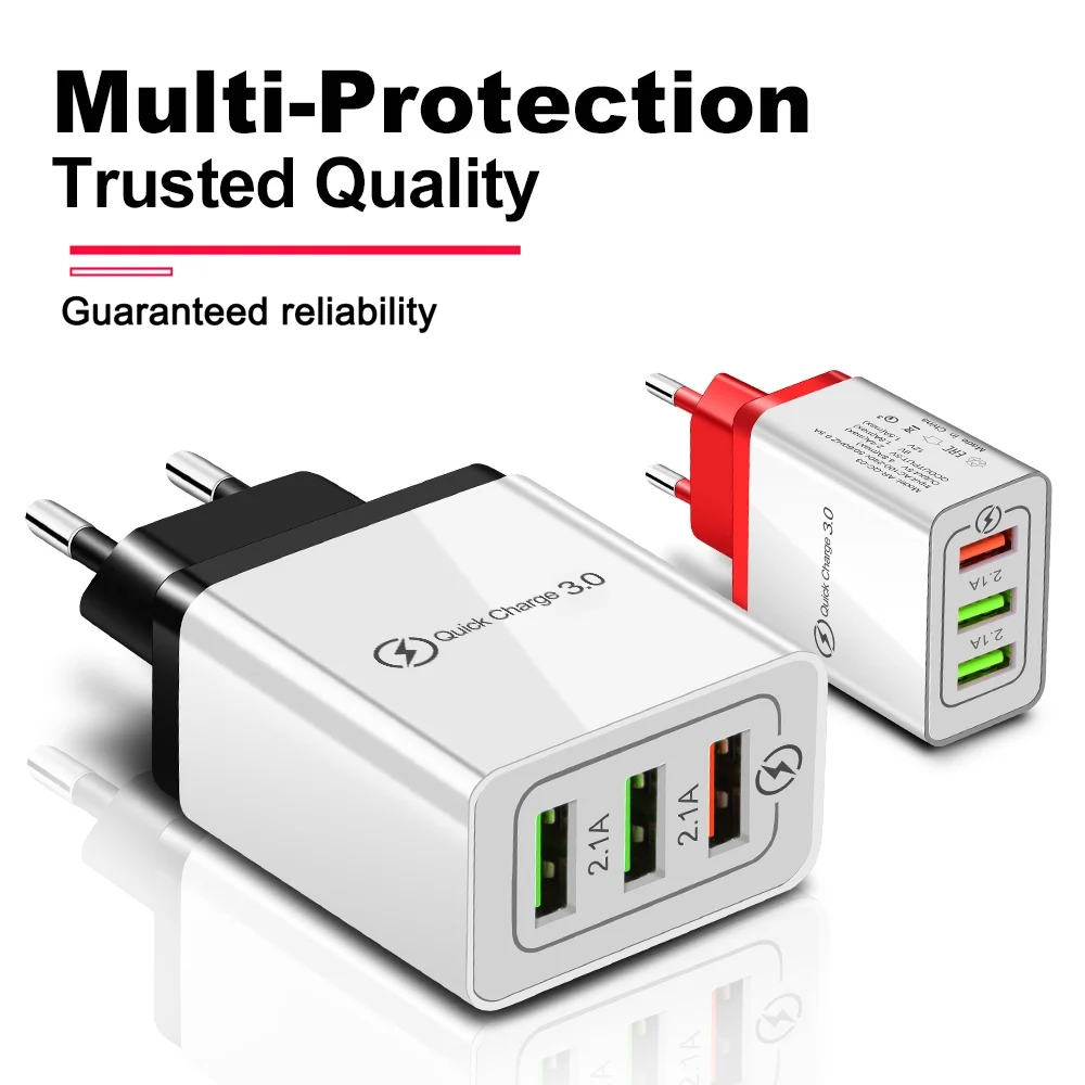 Зарядное устройство Olaf USB для samsung A70 Quick Charge 3,0 быстрое зарядное устройство для huawei P20 lite QC 3,0 зарядное устройство для мобильного телефона 5V 3A для iPhone