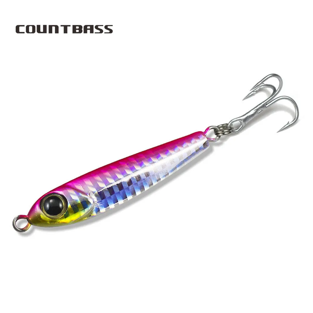 23g 0.81oz Countbass Micro Fishing Jigs with treble hook, Metal Jig