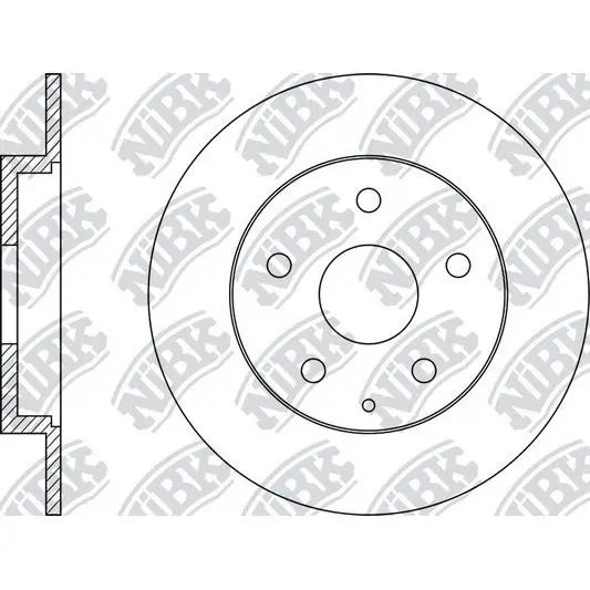 Rear disc brake Mazda CX-5 2.0 11 NIBK RN1517