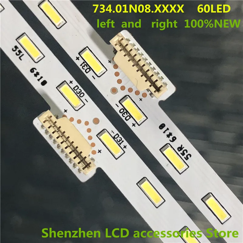Striscia Di Retroilluminazione A Led Per Assy-16-S055-Bc-Plan2 734.01N08.Xxxx 55 "Tv V550Qwme01 56.38027.020 Sony 55 Pollici Uso 100% Nuovo 60Led