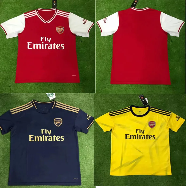 Футбольная рубашка «Arsenal», 19/20 OZIL, домашняя красная футбольная майка, желтая, LACAZETTE AUBAMEYANG RAMSEY, футболка с коротким рукавом