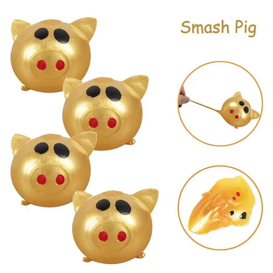 gold splat pig