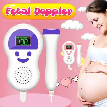 

Fetal Doppler Heartbeat Detector Household Portable for Pregnant Fetal Pulse Meter No Radiation Baby Care Stethoscope