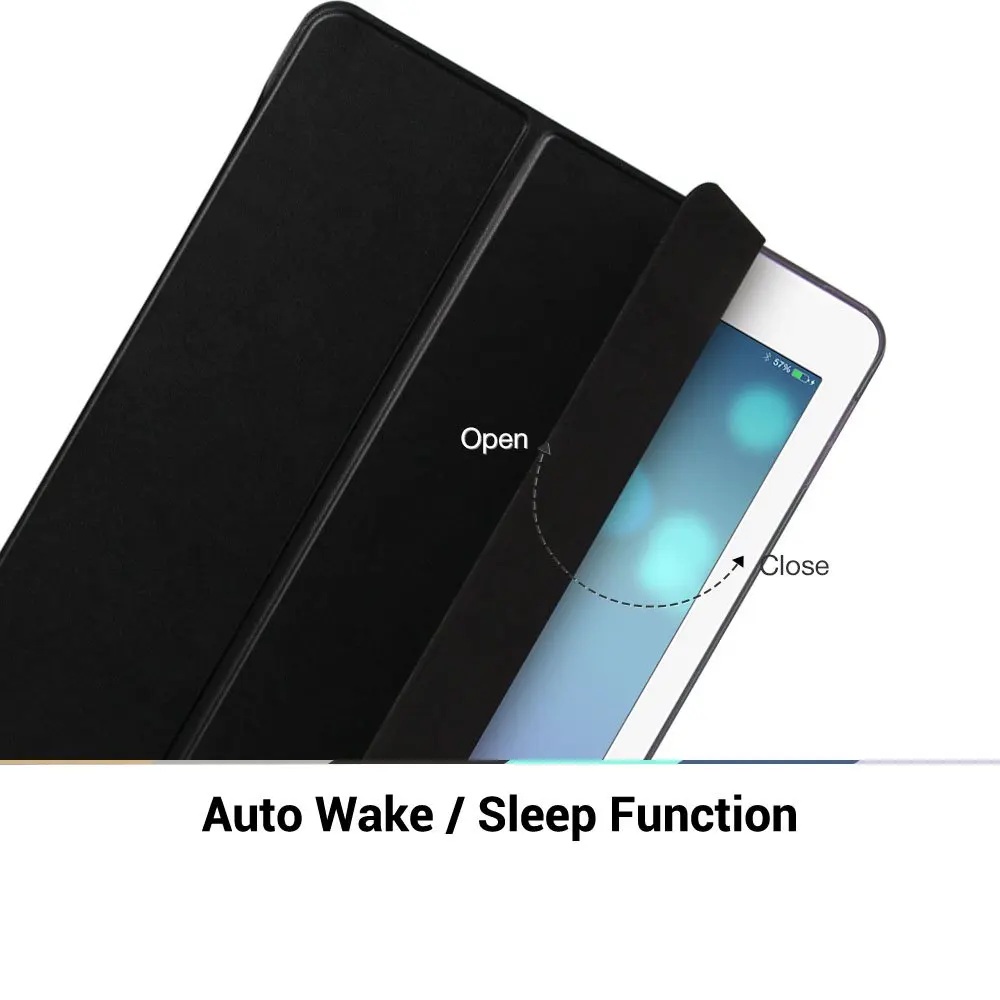 QIJUN Case For iPad Pro 9.7 inch Cases Stand Auto Sleep Smart PC Back Cover For iPad A1673 A1674 Fundas Protective case