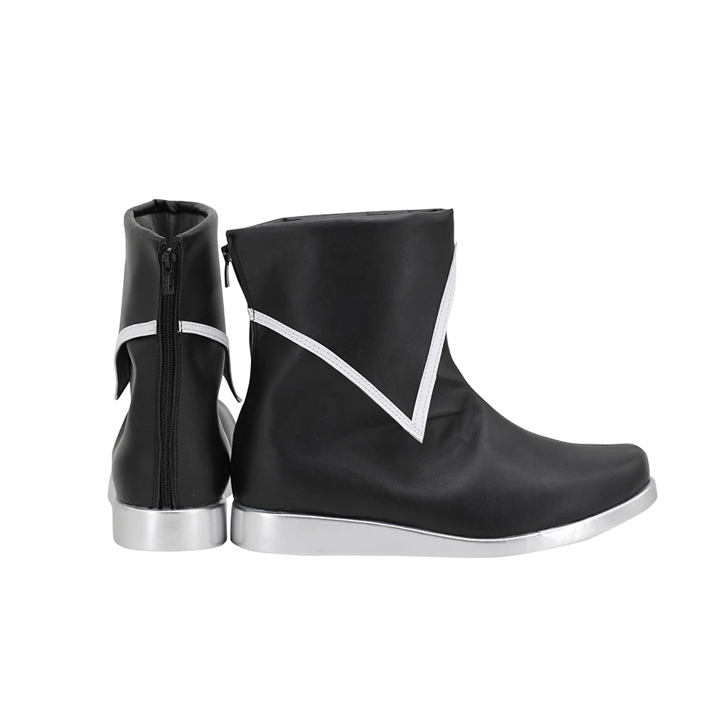 Touhou Project Marisa Kirisame Cosplay Boots Black Leather Shoes Custom Made Any Size (3)