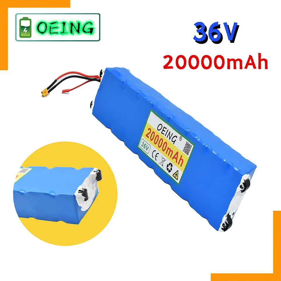 36V 20Ah 18650 lithium battery pack 10S3P 20000mah 250W-500W Same port 42V Electric Scooter M365 ebike Power Battery with BMS |