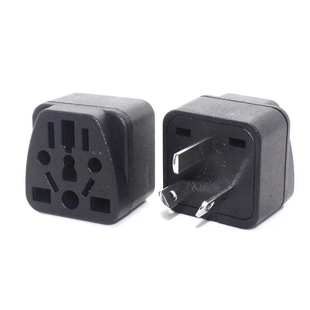 Australian/China/New Zealand Travel Adapter, IEC Type I Plug US/EU/UK/Swiss/Italy/Japan To AU 3 Pin Power Converter 10A/250V