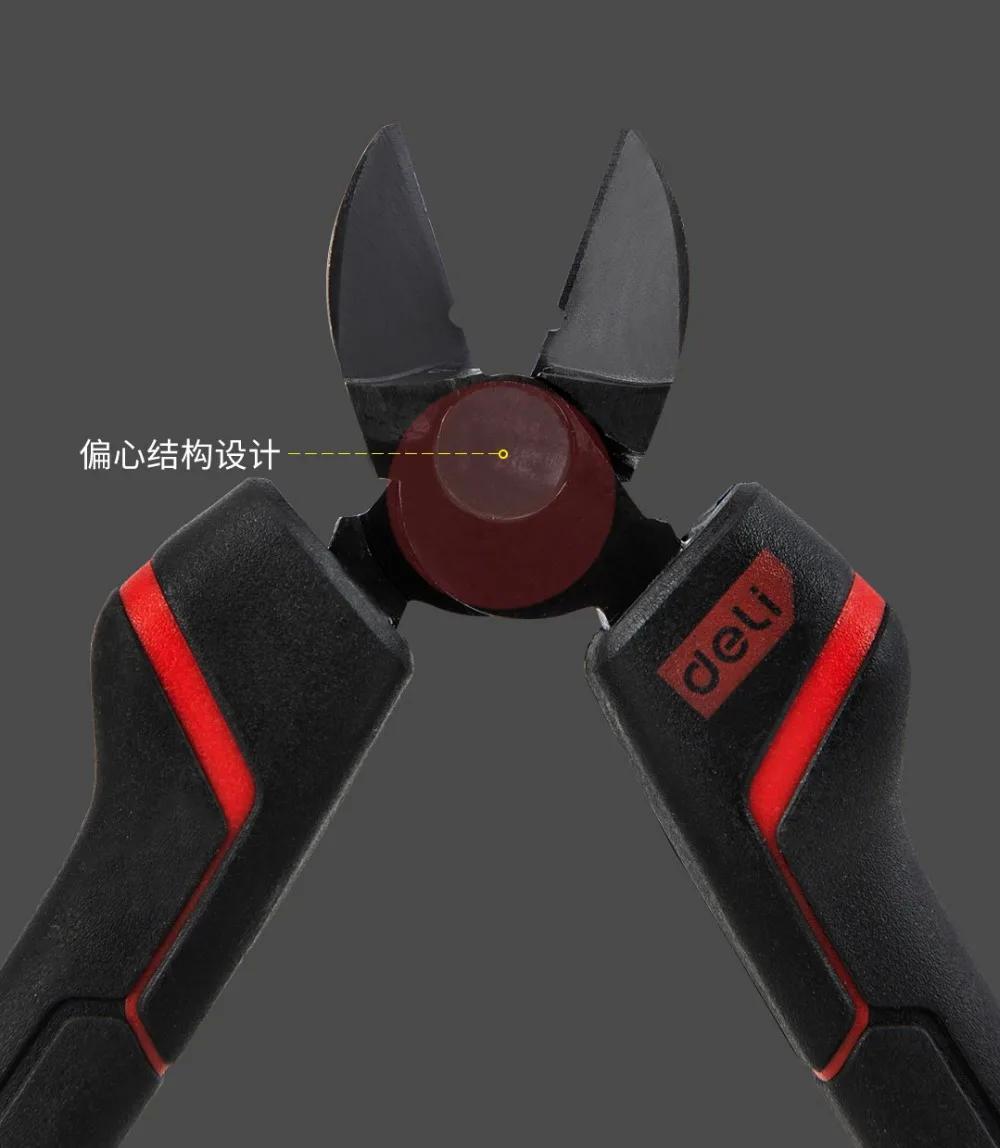 Xiaomi Deli Высокоуглеродистая сталь эффективный инструмент диагональные плоскогубцы 6 дюймов многофункциональные обжимные плоскогубцы электрика для зачистки проводов