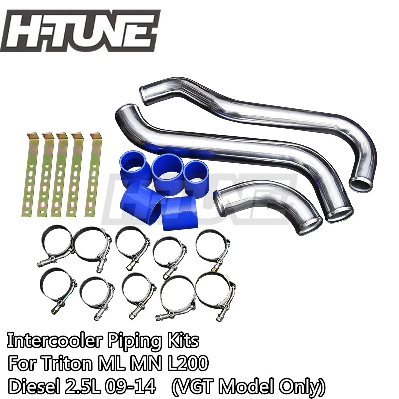 Aluminum Polished Turbo Intercooler Piping Kits For Triton Ml Mn L200 2